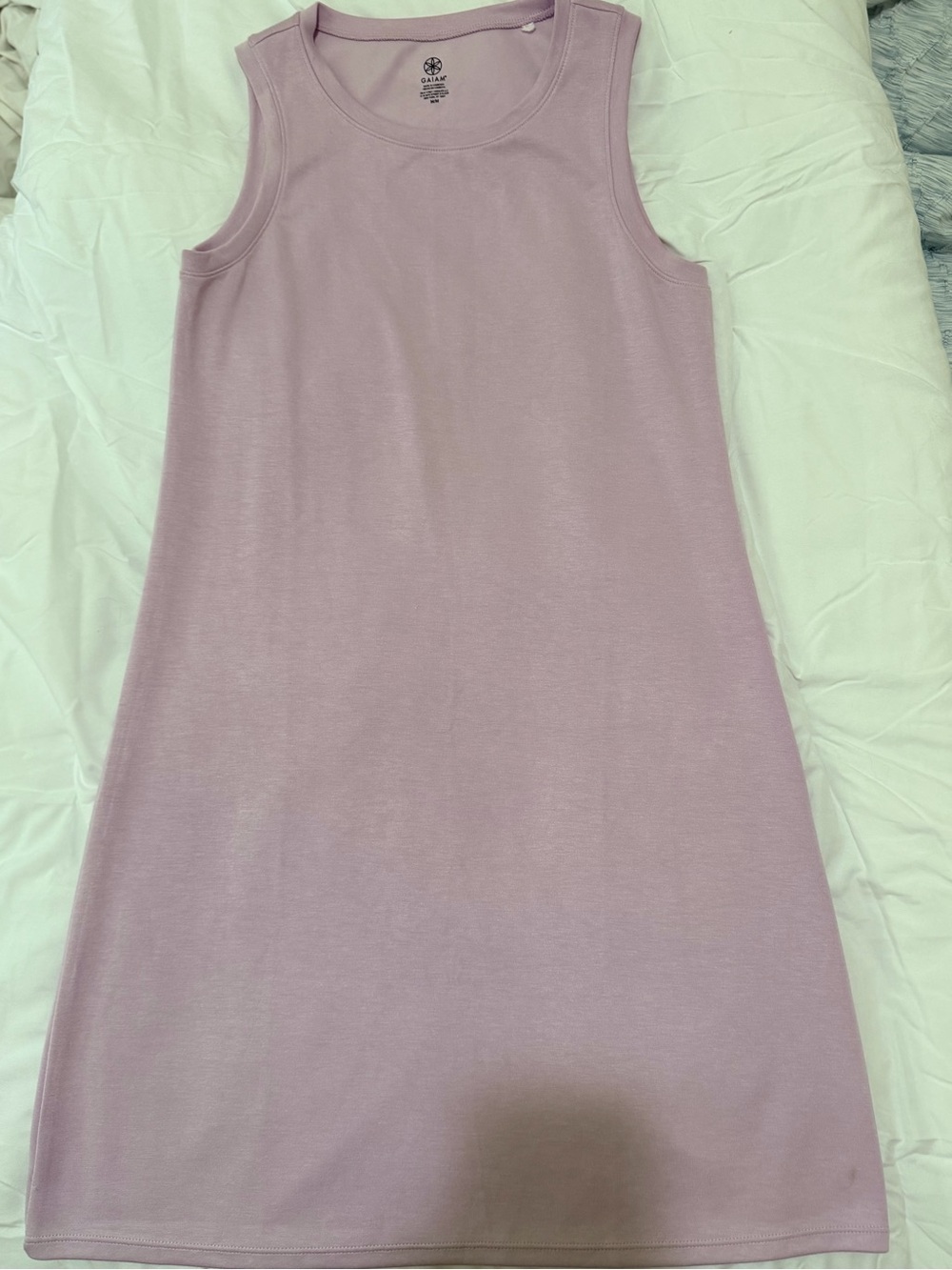 Gaiam Lilac Purple Sleeveless Tank Dress Activewear Athleisure Size Medium